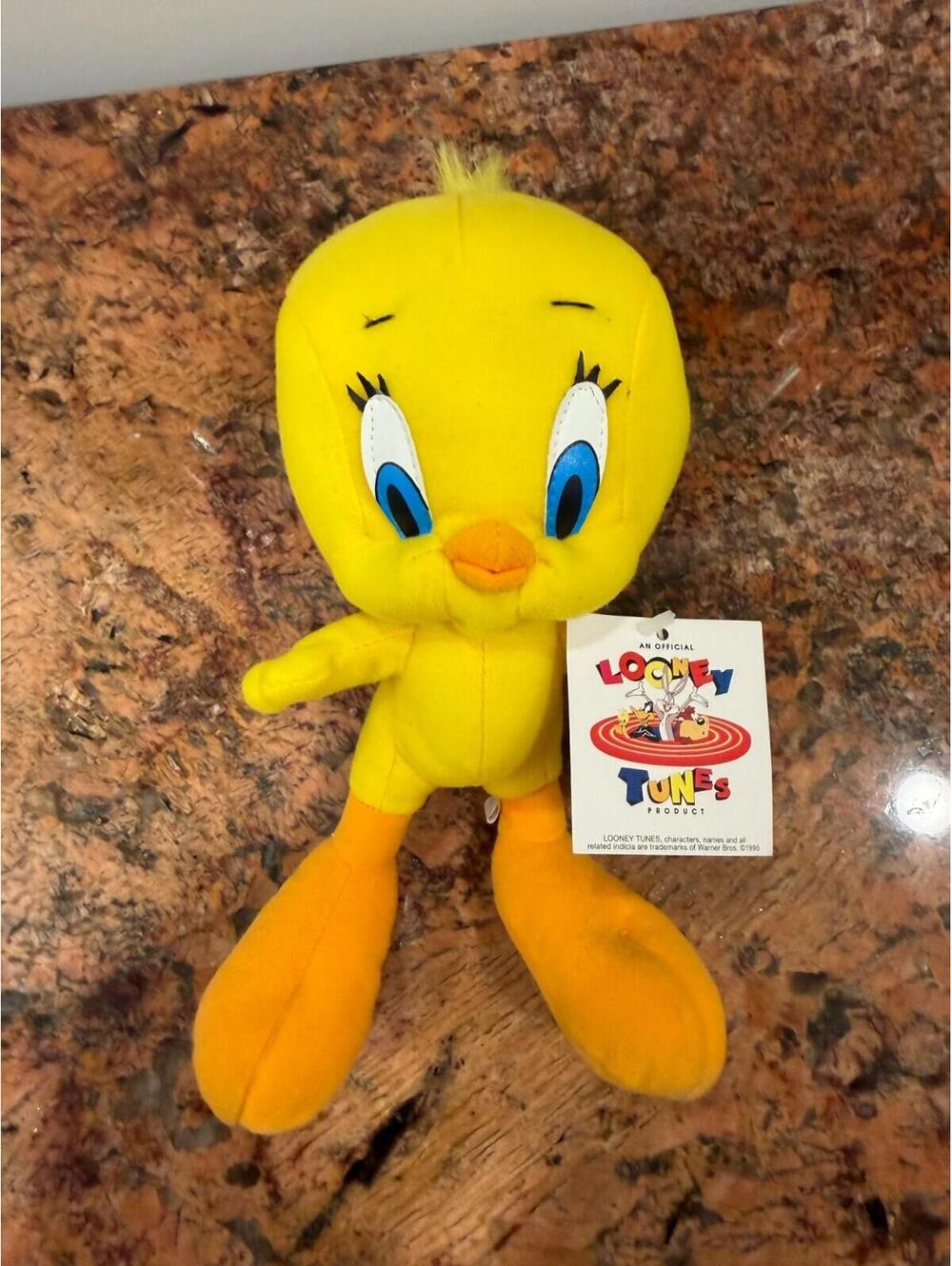 Vintage 1996 Collectible Looney Tunes Tweety Bird Plush Toy